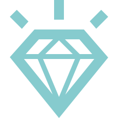 diamond icon in blue