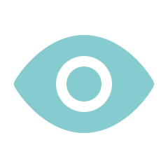 eye icon in blue